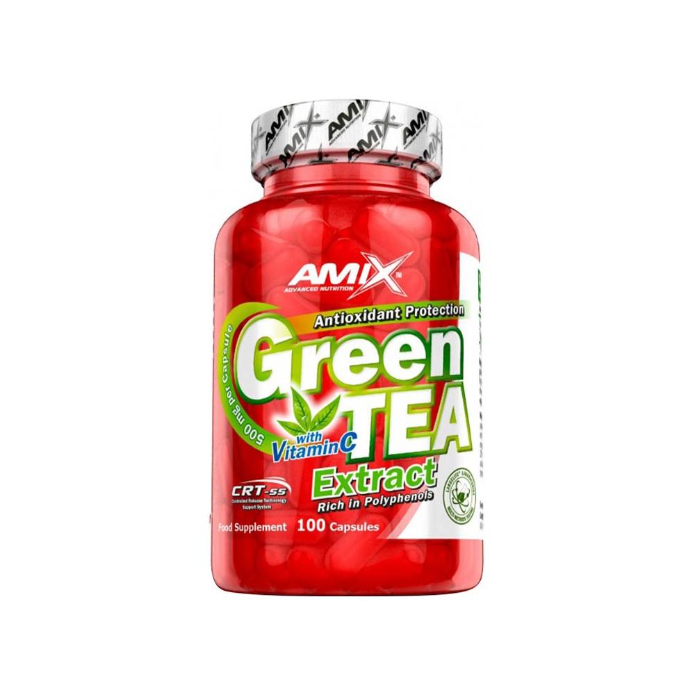 Amix - Green TEA Extract with Vitamin C - 100 Capsules