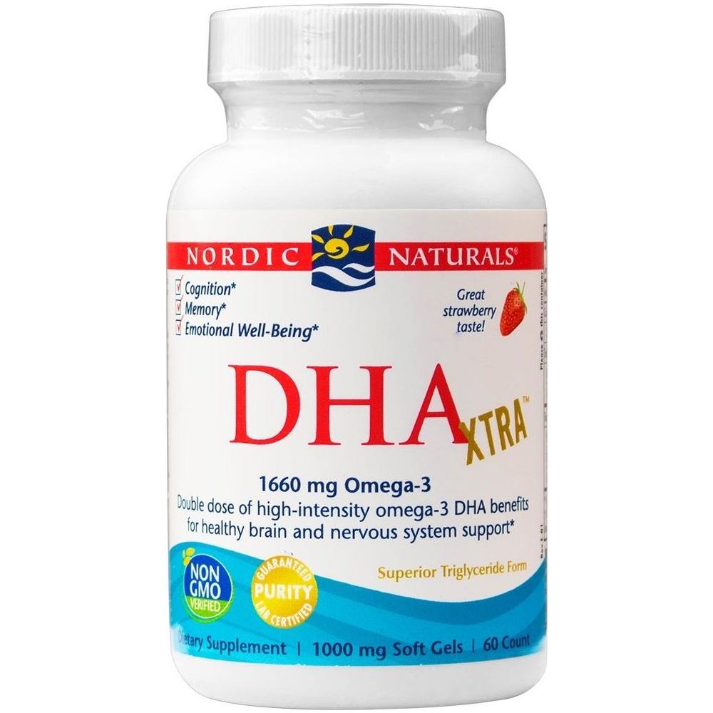 Nordic Naturals - DHA Xtra, 1660mg Strawberry - 60 softgels