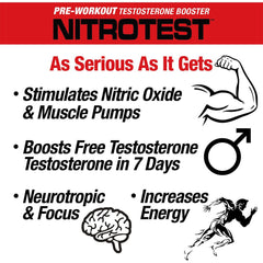 MuscleMeds - Nitrotest - 2 in 1 Pre-Workout + Test Booster