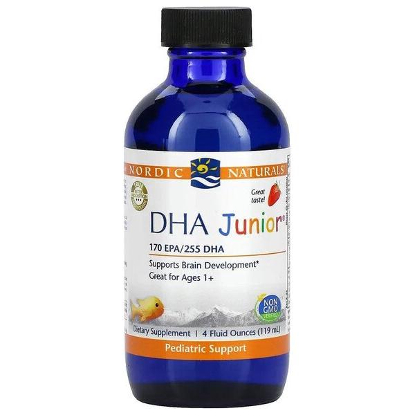 Nordic Naturals - DHA Junior Liquid, Strawberry - 119 ml.