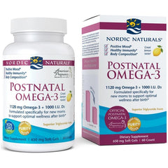 Nordic Naturals - Postnatal Omega-3, 1120mg Lemon - 60 softgels