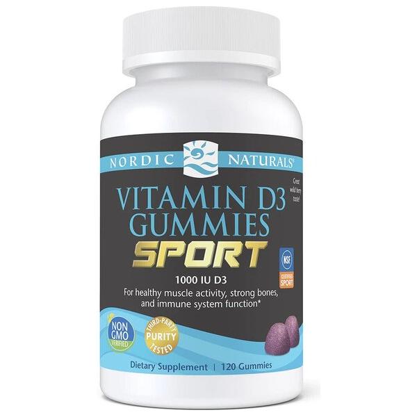 Nordic Naturals - Vitamin D3 Gummies Sport, Wild Berry - 120