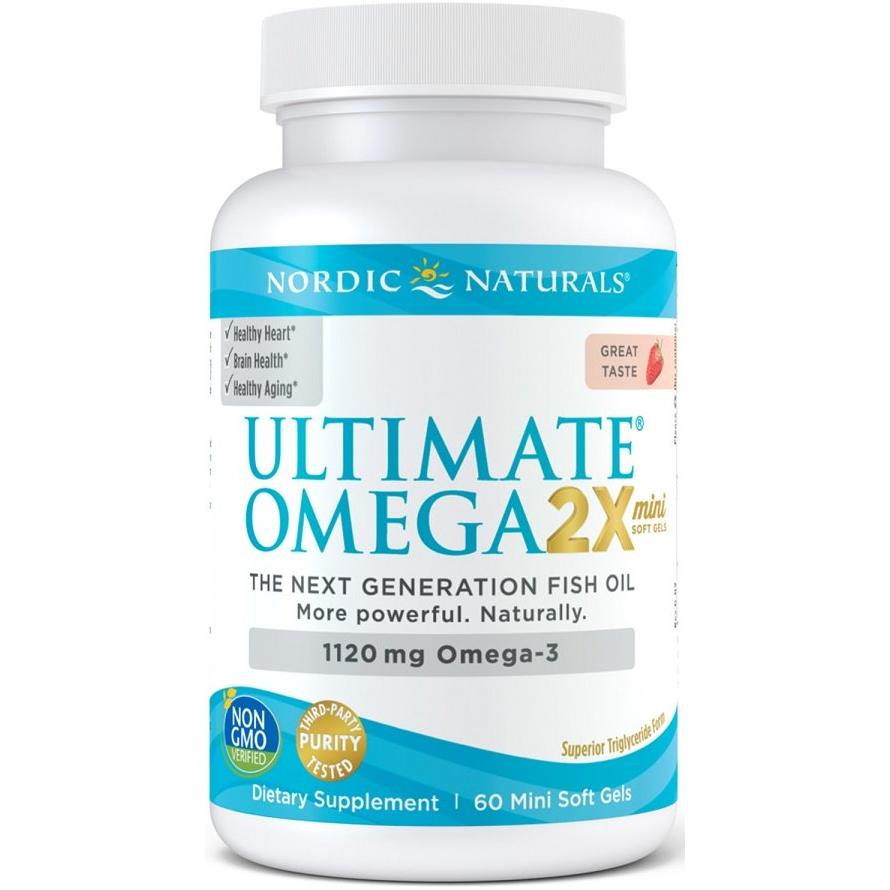 Nordic Naturals - Ultimate Omega 2X Mini, 1120mg Strawberry -