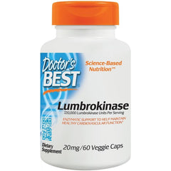 Doctor's Best - Lumbrokinase, 20mg - 60 vcaps