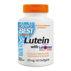 Doctor's Best - Lutein with Lutemax, 20mg - 60 softgels