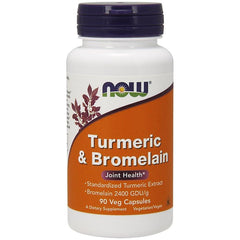 NOW Foods - Turmeric & Bromelain - 90 vcaps