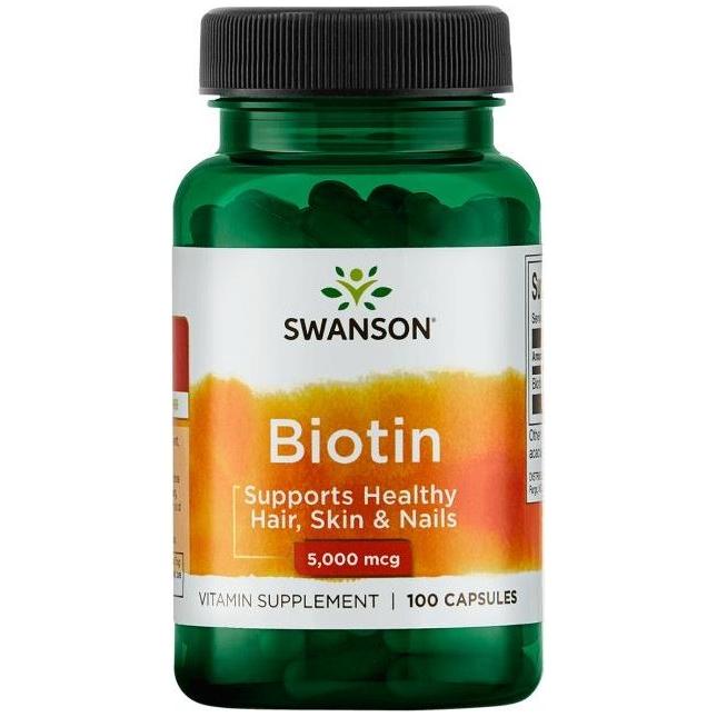 Swanson - Biotin, 5000mcg - 100 caps