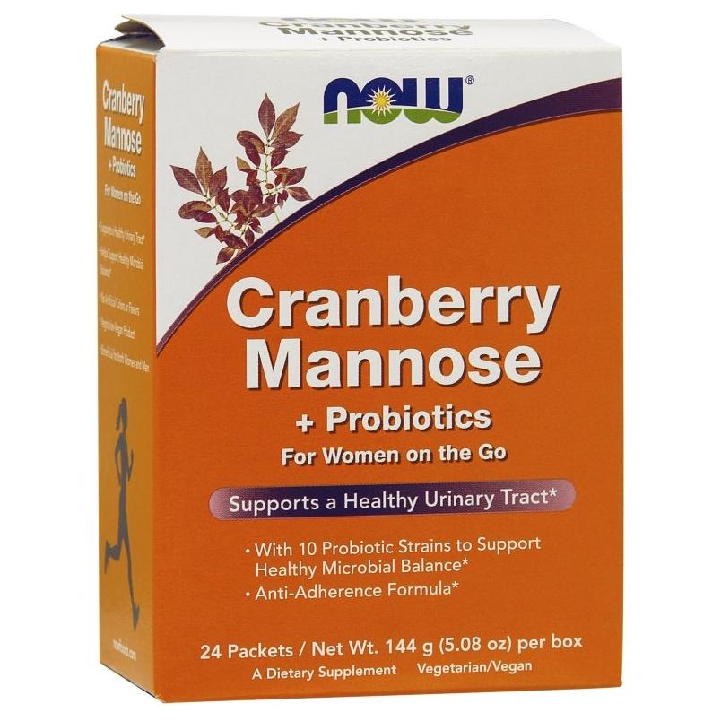 NOW Foods - Cranberry Mannose + Probiotics - 24 packets