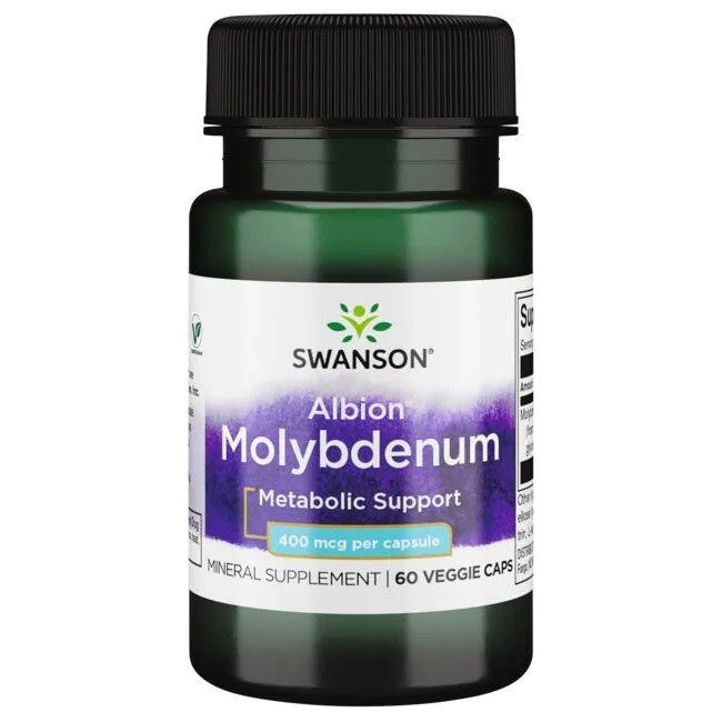 Swanson - Albion Chelated Molybdenum, 400mcg - 60 vcaps