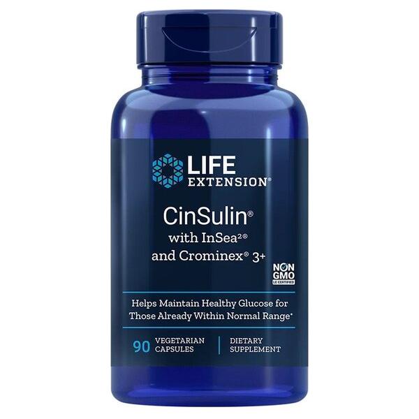 Life Extension - CinSulin with InSea2 & Crominex 3+ - 90 vcaps