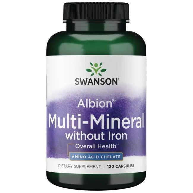 Swanson - Albion Chelated Multi-Mineral without Iron - 120 caps