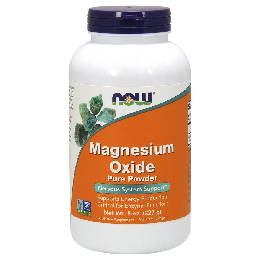 NOW Foods - Magnesium Oxide, Pure Powder - 227 grams