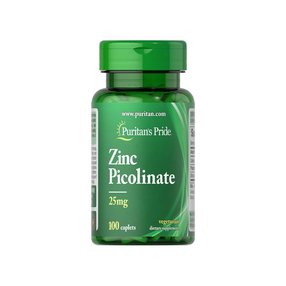 Puritan's Pride - Zinc Picolinate 25 mg - 100 Caplets