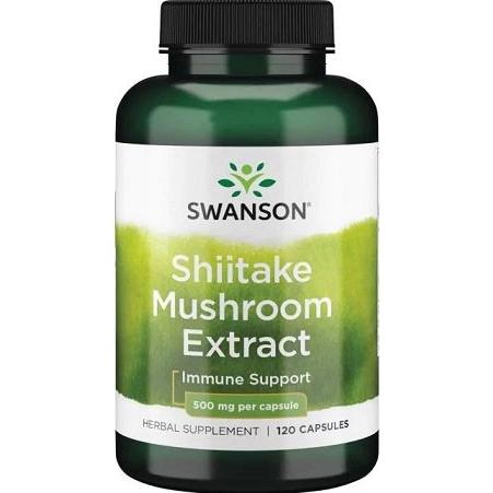 Swanson - Shiitake Mushroom Extract, 500mg - 120 caps