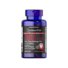 Puritan's Pride - Maximum Strength Triple Omega 3-6-9 Fish