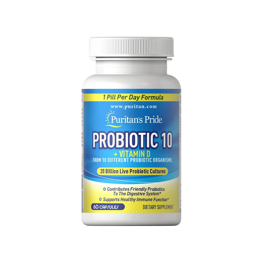 Puritan's Pride - Probiotic 10 - 60 Veg Capsules