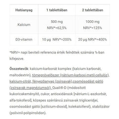 JutaVit - Calcium 500 mg + D3 tablet - 50 Tablets