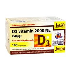 JutaVit - Vitamin D 2000 IU (50 mcg) softgel - 100 Softgels