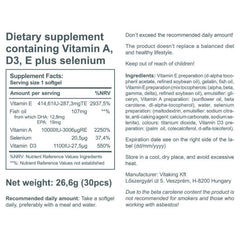 Vitaking - Vitamin A+D+E plus Selenium - 30 Softgels