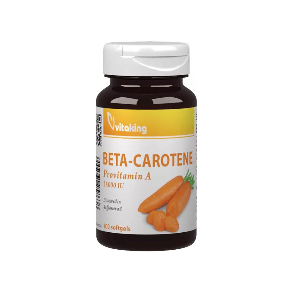 Vitaking - Beta-Carotine Provitamin-A – 25,000 IU - 100 Softgels