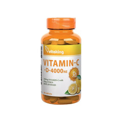 Vitaking - Vitamin C-1000 + D-4000 - 90 Tablets