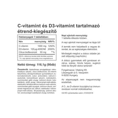 Vitaking - Vitamin C-1000 + D-4000 - 90 Tablets