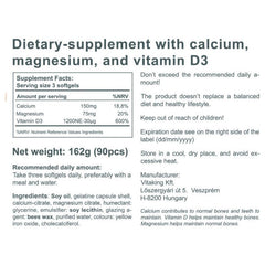 Vitaking - CalMag Citrate +Vitamin D3 - 90 Softgels