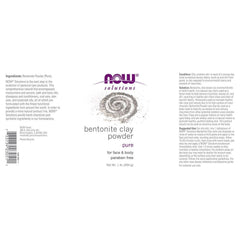 Now Foods - Bentonite Clay Powder - 450 g