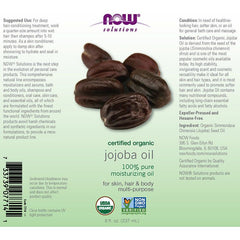 Now Foods - Jojoba Oil, Organic - 237 ml