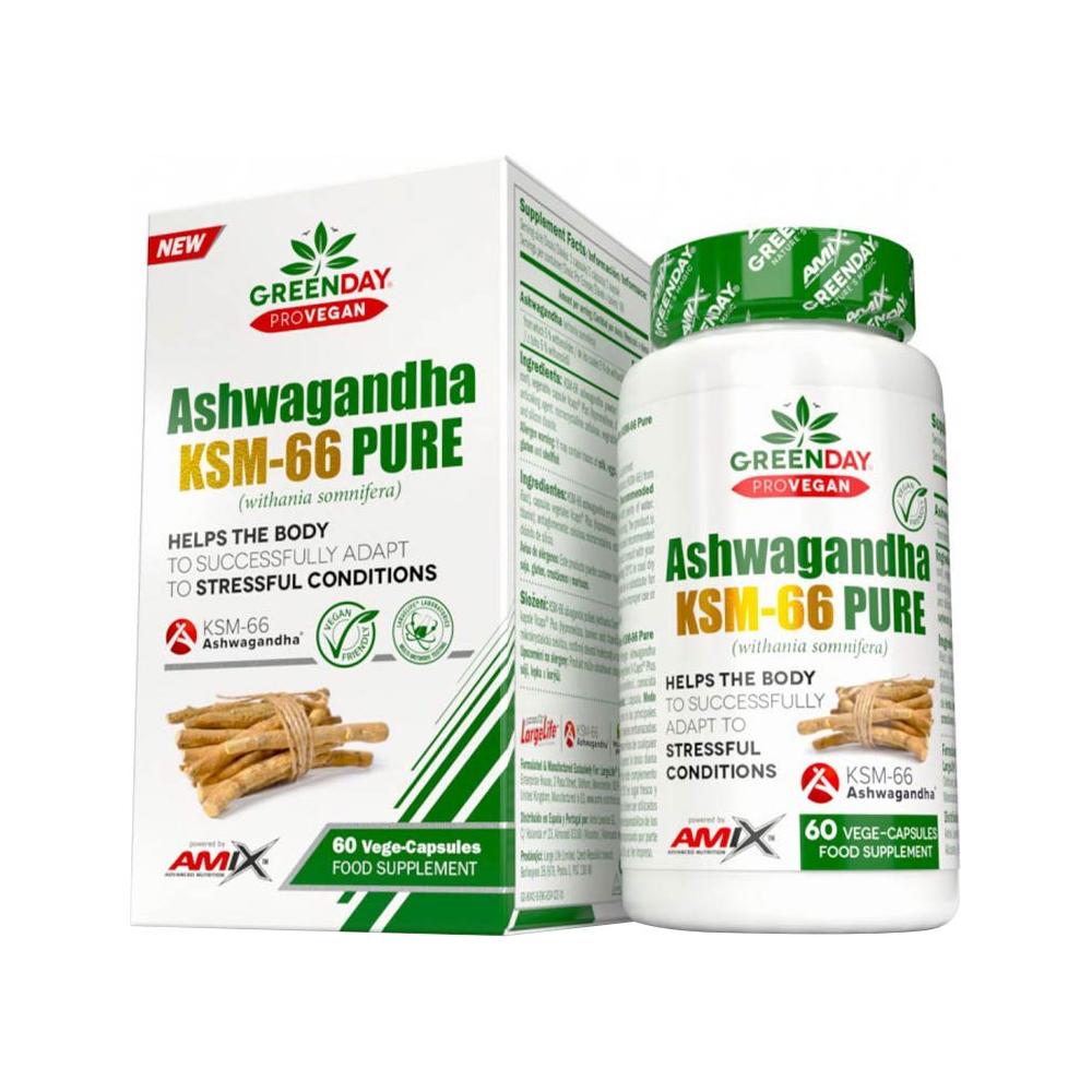 Amix - GreenDays® ProVegan Ashwagandha KSM-66 Pure - 60 Capsules