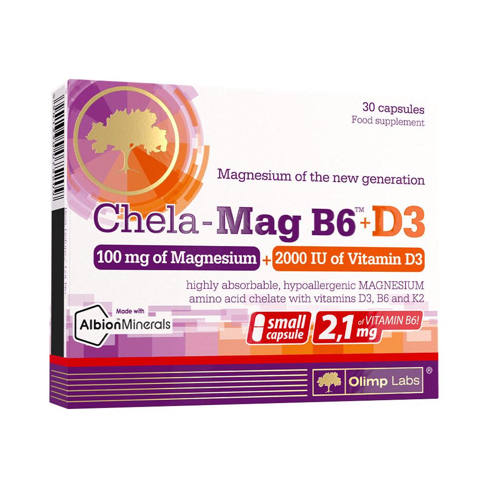 Olimp Labs - Chela-Mag B6+D3 - 30 Capsules