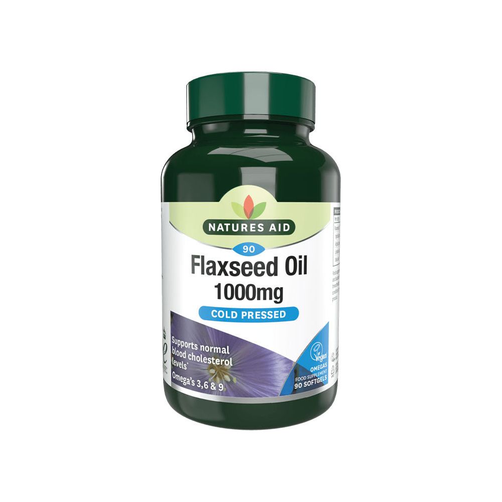 Natures Aid - Flaxseed Oil 1000 mg - 90 Softgels