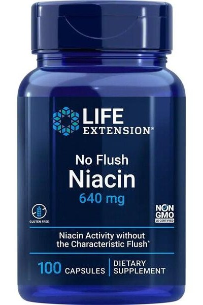 Life Extension - No Flush Niacin - 100 caps