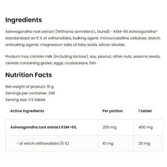 OstroVit - KSM-66 Ashwagandha - 120 Tablets