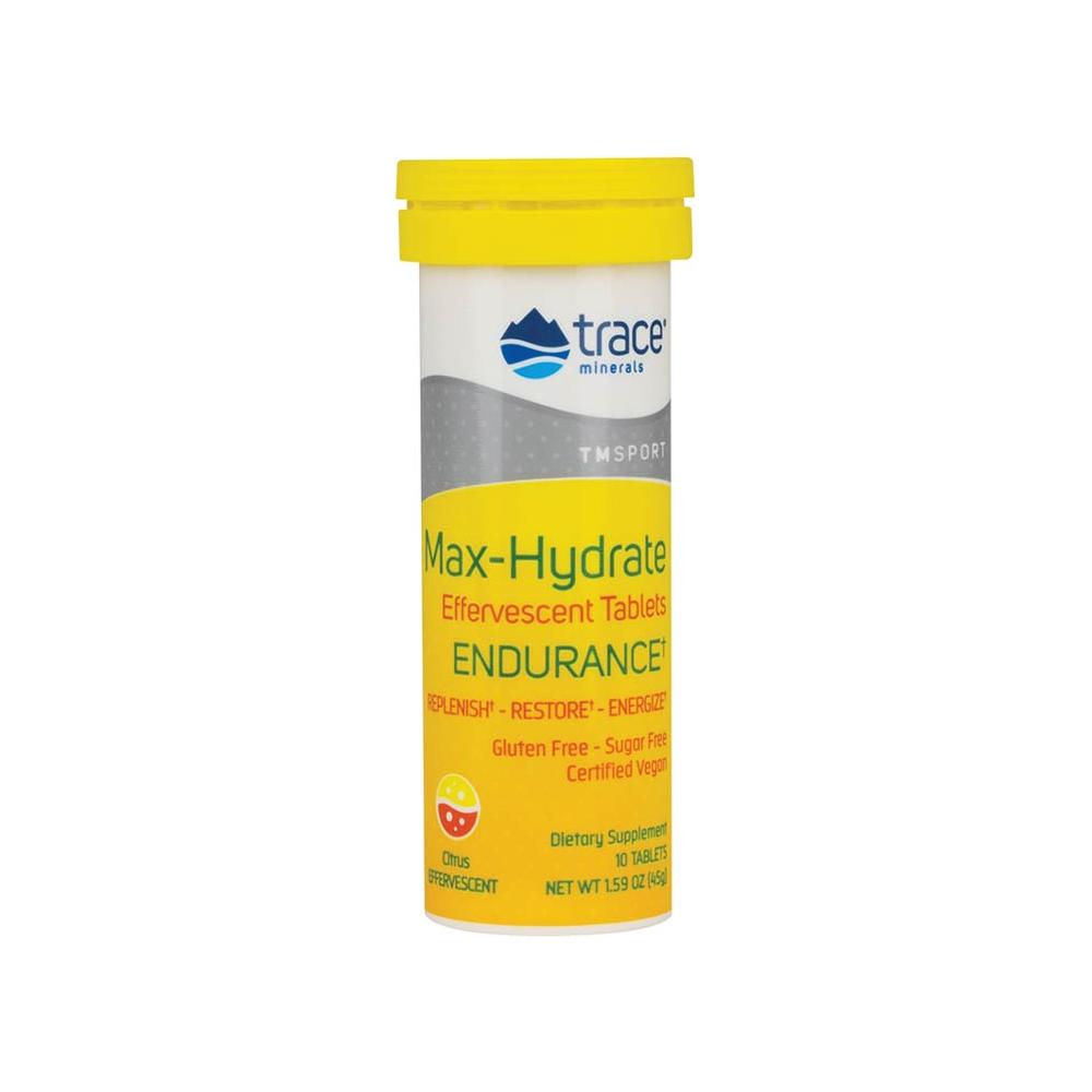 Trace Minerals - Max-Hydrate Endurance, Citrus - 10