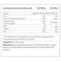 Smile Crunch - Natural Oat Flour - 1000 g