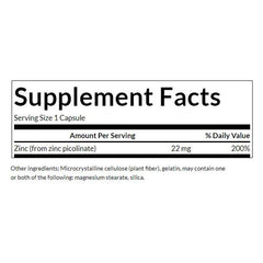 Swanson - Zinc Picolinate Body Preferred Form, 22mg - 60 caps