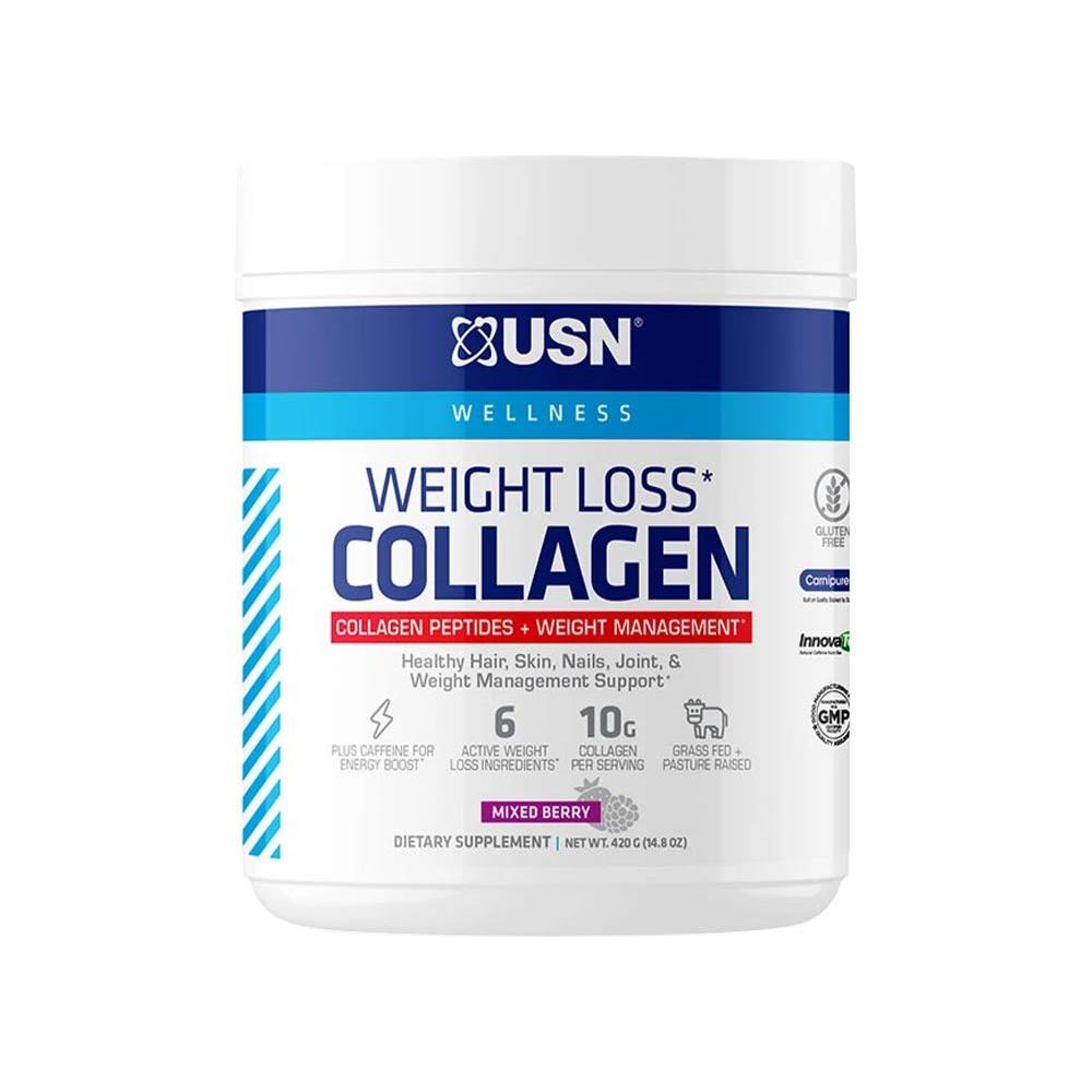 USN - Weight Loss Collagen, Mixed Berry - 420 g