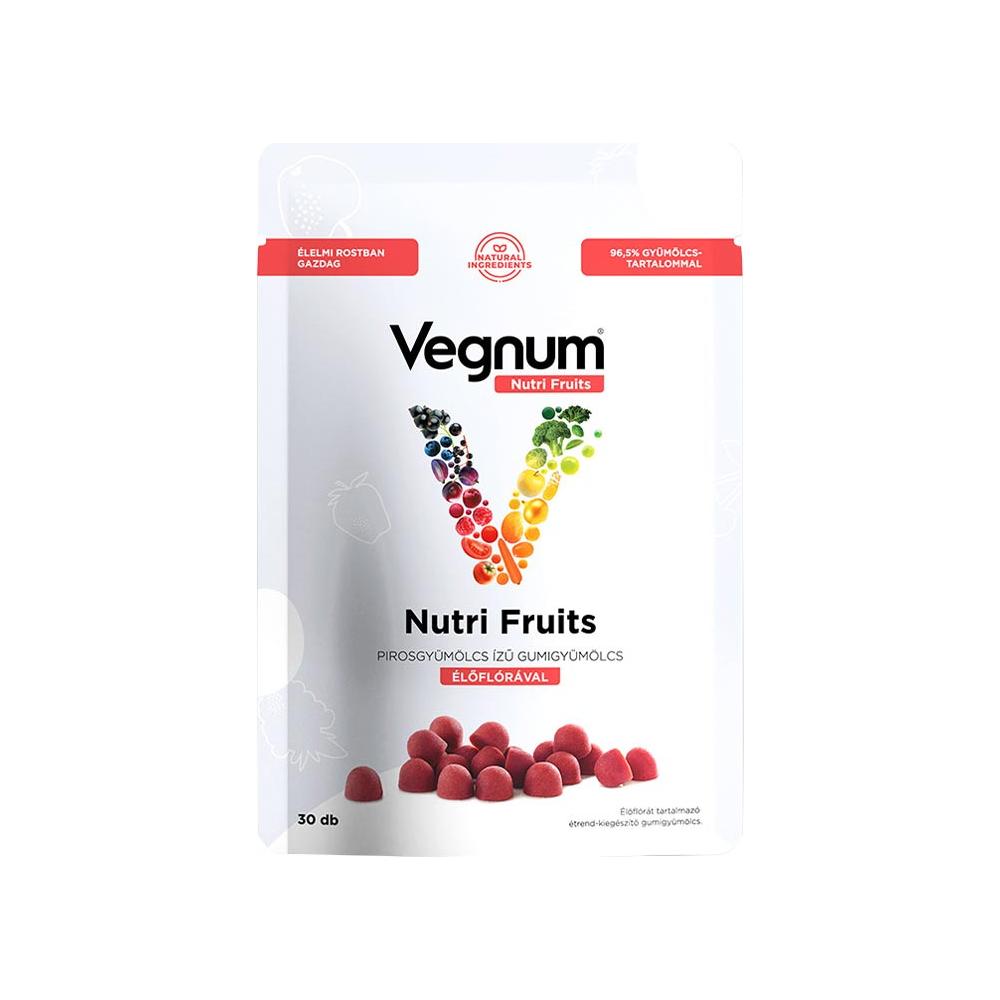 Vegnum - Nutri Fruits with Living Flora, Red Berry - 30 Gummies