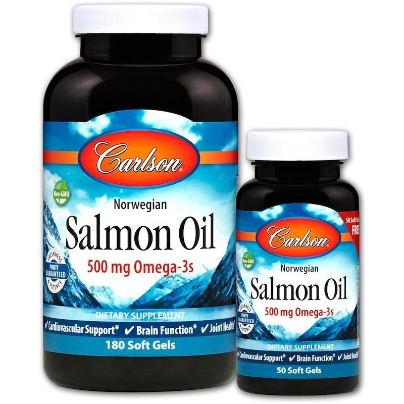 Carlson Labs - Norwegian Salmon Oil - 180 + 50 softgels