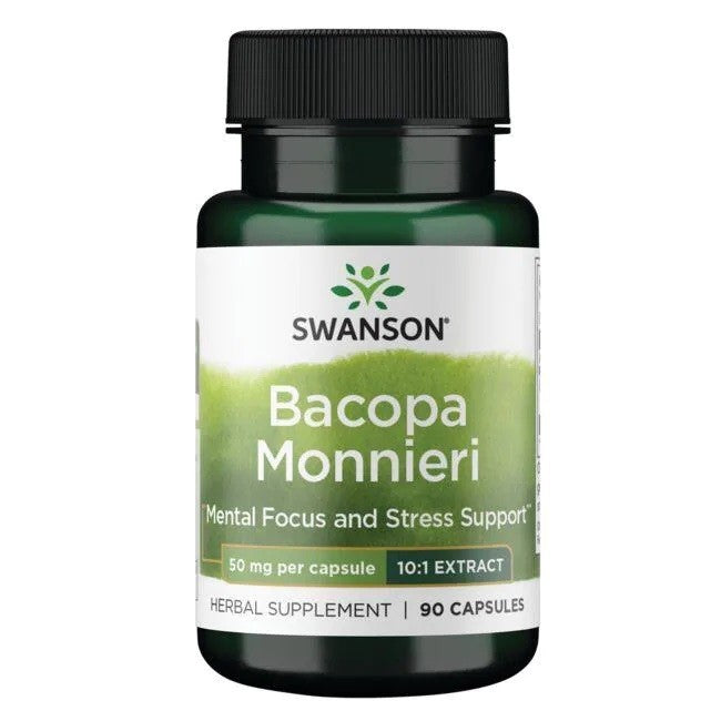 Swanson - Bacopa Monniera 10:1 Extract, 50mg - 90 caps