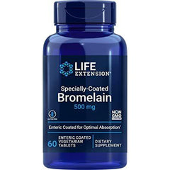 Life Extension - Specially-Coated Bromelain, 500mg - 60 enteric