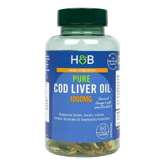 Holland & Barrett - High Strength Pure Cod Liver Oil, 1000mg