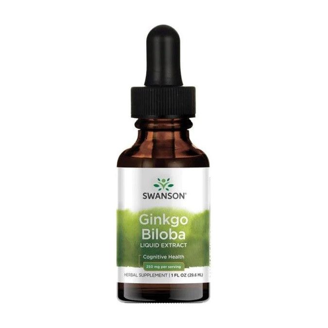 Swanson - Ginkgo Biloba Liquid Extract, Alcohol & Sugar-Free -