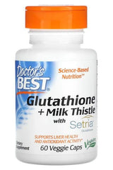 Doctor's Best - Glutathione + Milk Thistle - 60 vcaps