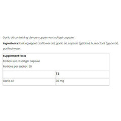 Nutriversum - Garlic Oil - VITA - 60 Softgels