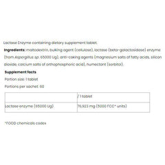 Nutriversum - Lactase Enzyme - VITA - 60 Tablets