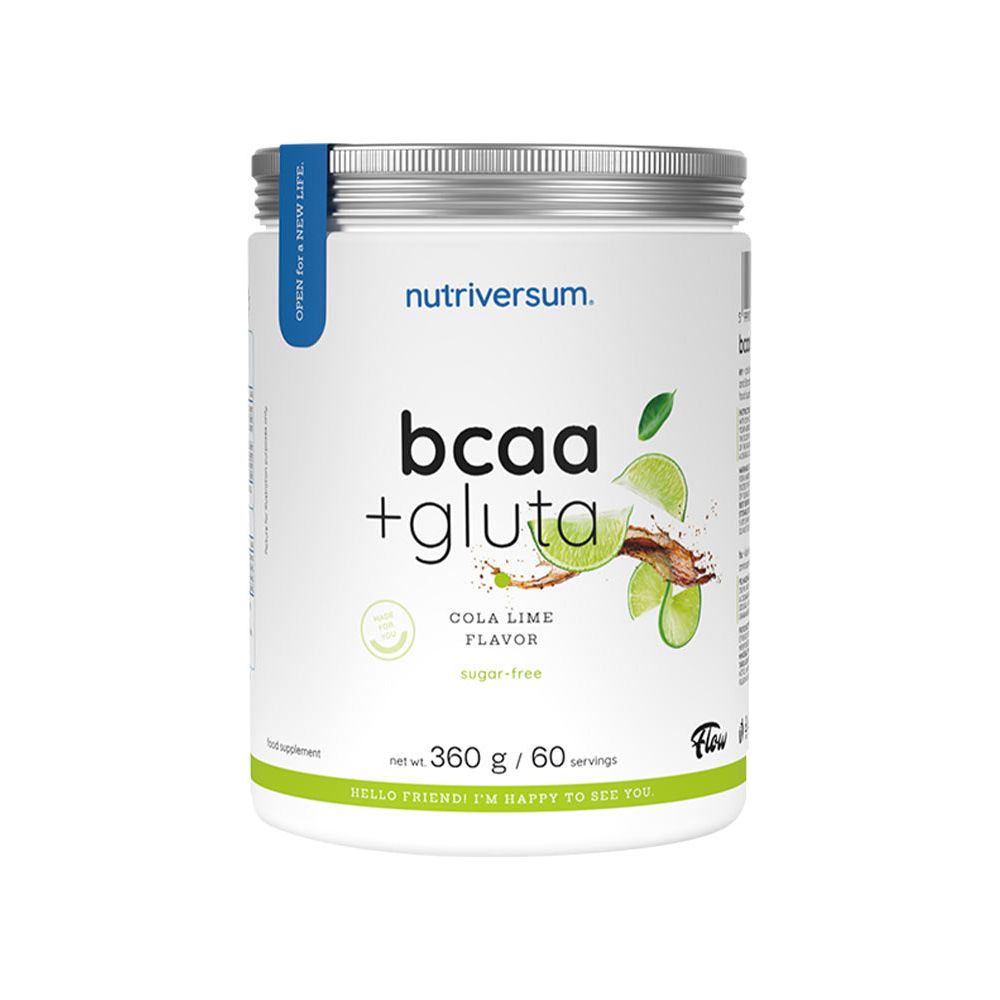 Nutriversum - BCAA + GLUTA Sugar Free - Lime Cola - 360 g