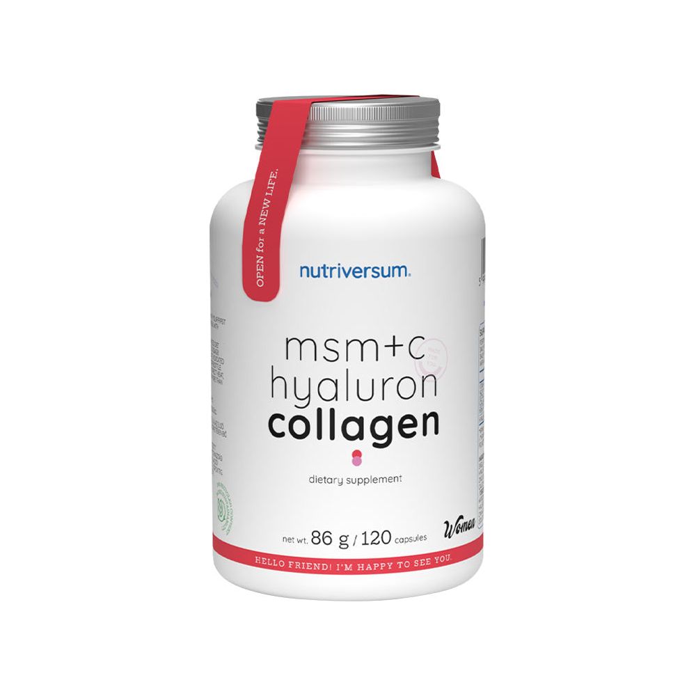 Nutriversum - MSM+C Hyaluron Collagen - WOMEN - 120 Capsules