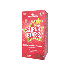 Natures Aid - Super Stars Multivitamin - Cherry - 60 Chewable